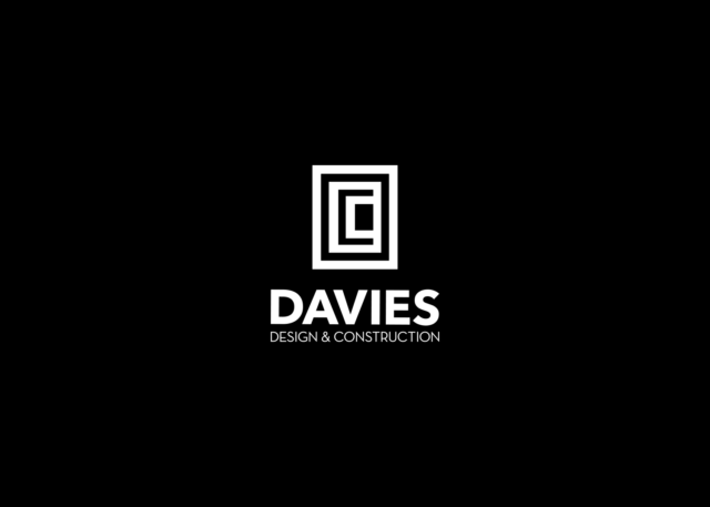 Davies Construction Logo On Black